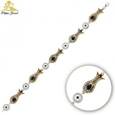 Gümüş Otantik Taşlı Biezik /Bileklik