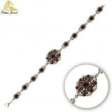 Gümüş Otantik Taşlı Biezik /Bileklik