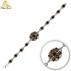 Gümüş Otantik Taşlı Biezik /Bileklik