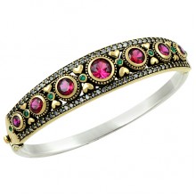 Gümüş Otantik Taşlı Biezik /Bileklik