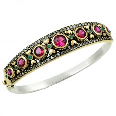 Gümüş Otantik Taşlı Biezik /Bileklik