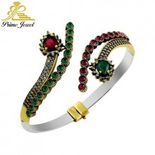 Gümüş Otantik Taşlı Bilezik /Bileklik