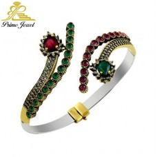 Gümüş Otantik Taşlı Bilezik /Bileklik