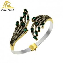 Gümüş Otantik Taşlı Bilezik /Bileklik