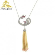 Gümüş Zirkon  Taşlı Kolye