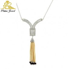 Gümüş Zirkon  Taşlı Kolye