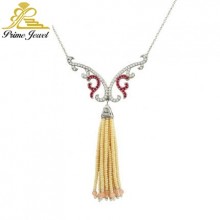 Gümüş Zirkon Taşlı Kolye