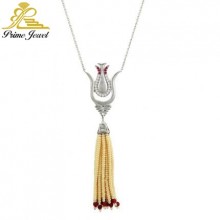 Gümüş Zirkon Taşlı Kolye