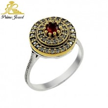 Gümüş Otantik Taşlı Yüzük