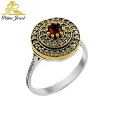 Gümüş Otantik Taşlı Yüzük