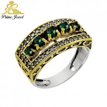 Gümüş Otantik Taşlı Yüzük