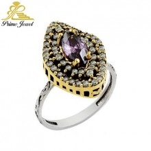 Gümüş Otantik Taşlı Yüzük