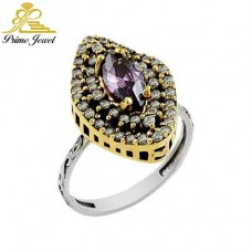 Gümüş Otantik Taşlı Yüzük