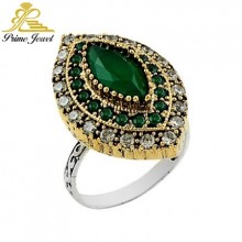 Gümüş Otantik Taşlı Yüzük