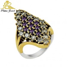 Gümüş Otantik Taşlı Yüzük