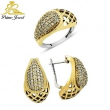 Gümüş Otantik Taşlı Set