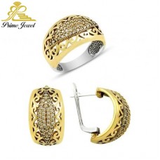 Gümüş Otantik Taşlı Set