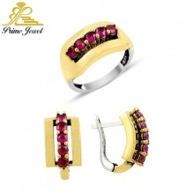 Gümüş Otantik Taşlı Set