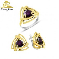 Gümüş Otantik Taşlı Set