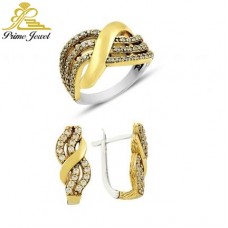 Gümüş Otantik Taşlı Set