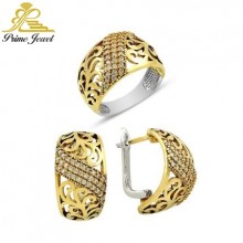 Gümüş Otantik Taşlı Set