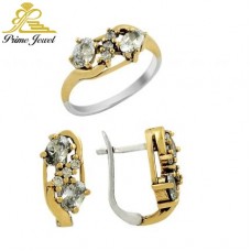 Gümüş Otantik Taşlı Set