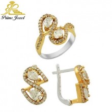 Gümüş Otantik Taşlı Set