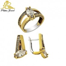 Gümüş Otantik Taşlı Set