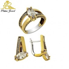 Gümüş Otantik Taşlı Set