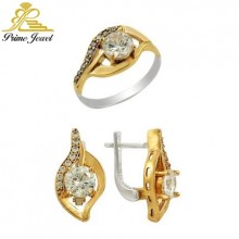 Gümüş Otantik Taşlı Set