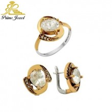 Gümüş Otantik Taşlı Set