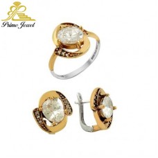 Gümüş Otantik Taşlı Set