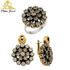 Gümüş Otantik Taşlı Set