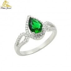 Gümüş Zirkon Taşlı Yüzük