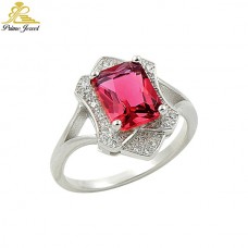 Gümüş Zirkon Taşlı Yüzük