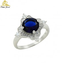 Gümüş Zirkon Taşlı Yüzük