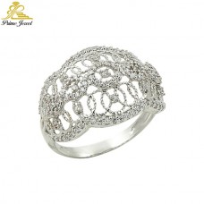 Gümüş Zirkon Taşlı Yüzük