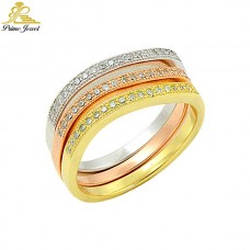 Gümüş Zirkon Taşlı Yüzük