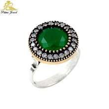 Gümüş Otantik Taşlı Yüzük