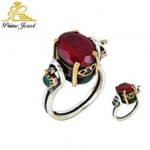 Gümüş Otantik Taşlı Yüzük