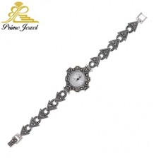 Gümüş Markazit Saat