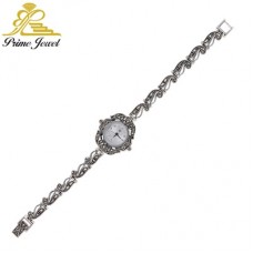 Gümüş Markazit Saat