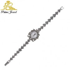 Gümüş Markazit Saat