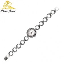 Gümüş Markazit Saat