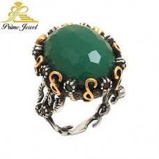 Gümüş Otantik Taşlı Yüzük