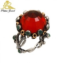 Gümüş Otantik Taşlı Yüzük