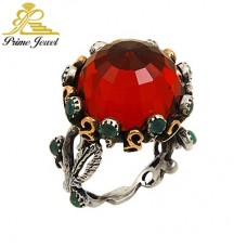 Gümüş Otantik Taşlı Yüzük